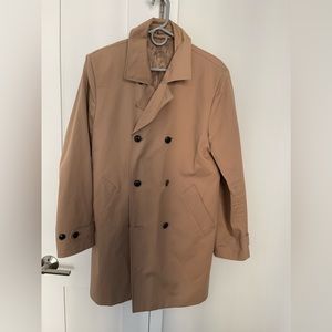 Tan trench coat
